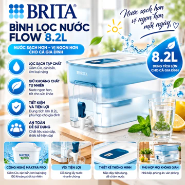 Bình Lọc Nước Brita 8.2L, Hàng Chính Hãng, BH 12 Tháng, Nghiennha_99