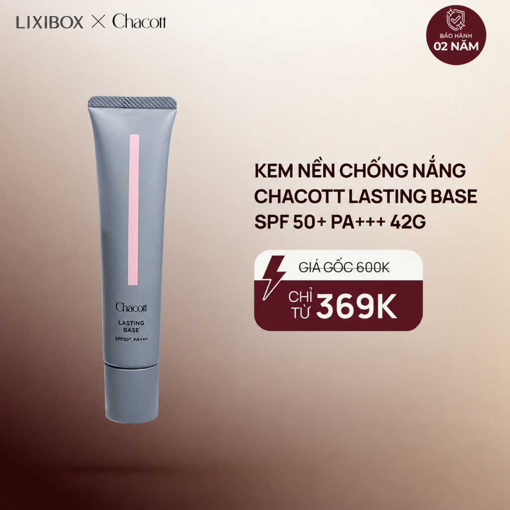Kem Lót Trang Điểm Chống Nắng Chacott Lasting Base SPF 50+ PA+++ 42g