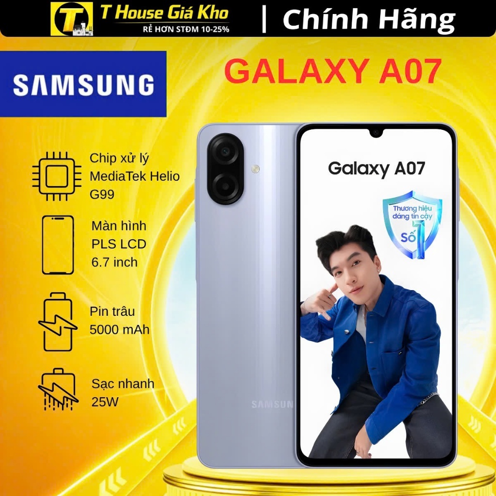 Điện Thoại Samsung Galaxy A07 - Hàng Chính Hãng Nguyên Seal