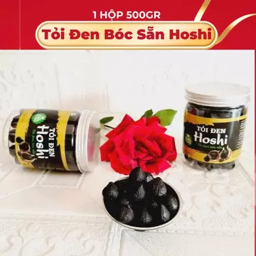 Tỏi Đen Hoshi 500g Bóc Sẵn - Tỏi Đen Cô Đơn Lên Men Không Hóa Chất - Mềm Dẻo Ngọt Tự Nhiên