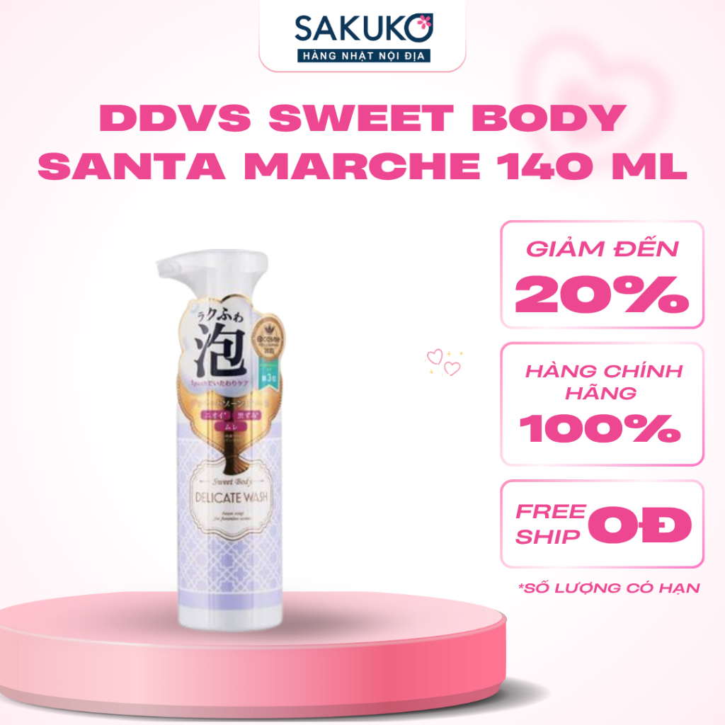 Dung Dịch Vệ Sinh Phụ Nữ Sweet Body Santa Marche 140ml Nội Địa Nhật - SAKUKO