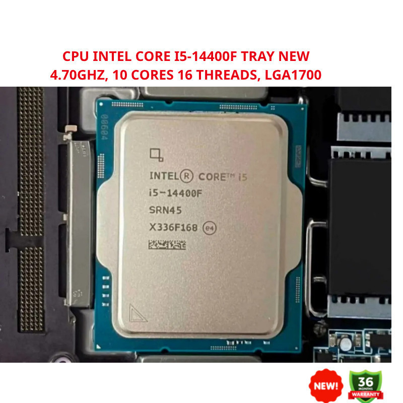 CPU Intel Core i5 14400F Tray New - Chưa bao gồm Fan - Bảo hành 36 tháng | BigBuy360 - bigbuy360.vn