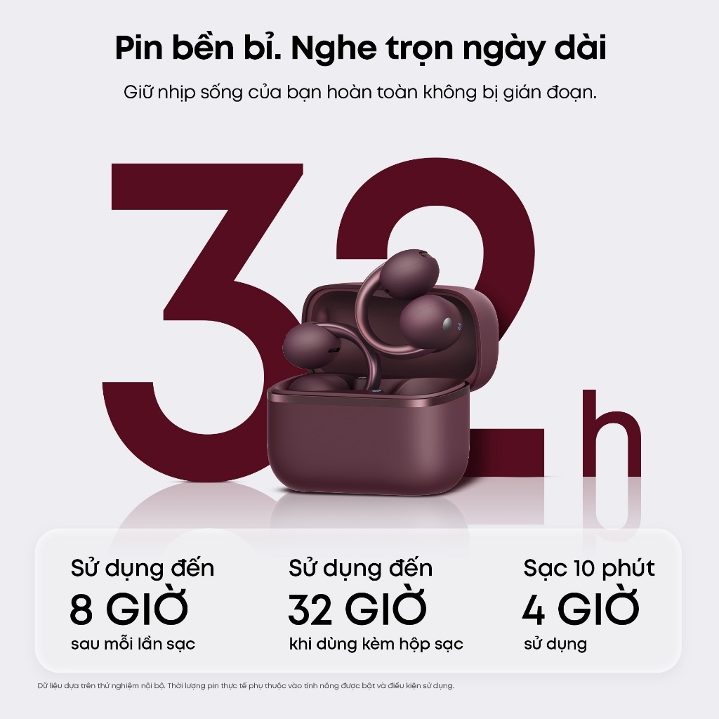 Tai nghe Open-Ear AeroClip 2 | Chống bụi và nước IP57| Đàm thoại rõ nét | Tích hợp phiên dịch| BH 18 tháng | BigBuy360 - bigbuy360.vn
