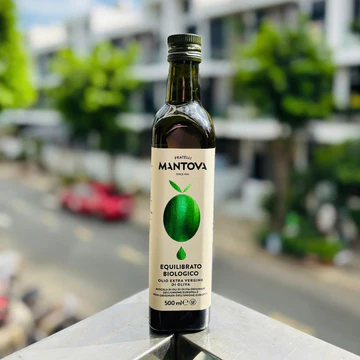 Dầu oliu hữu cơ ép lạnh SIÊU NGUYÊN CHẤT MANTOVA 500ML- Dầu Extra Virgin Olive ép lạnh Hữu Cơ - Nhà hữu cơ