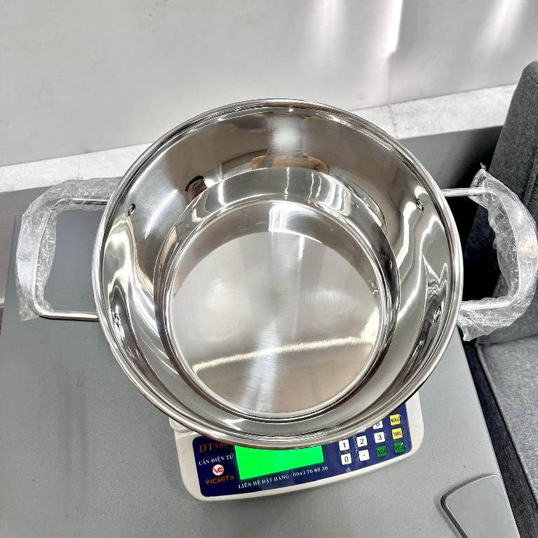 Nồi Inox Nắp Kính Cao Cấp Dùng Được Bếp Từ 20cm 24cm 26cm Dễ Vệ Sinh, Siêu Bền | BigBuy360 - bigbuy360.vn