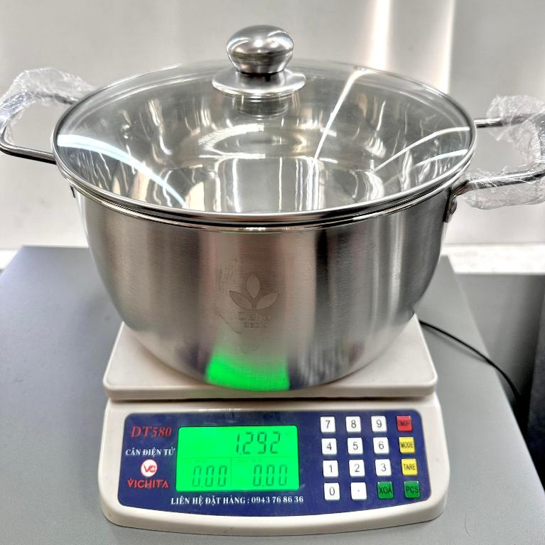 Nồi Inox Nắp Kính Cao Cấp Dùng Được Bếp Từ 20cm 24cm 26cm Dễ Vệ Sinh, Siêu Bền | BigBuy360 - bigbuy360.vn
