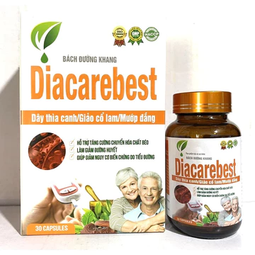 Bách Đường khang Diacarebest Cholester extra giảm đường, giảm mỡ trong máu, cao huyết áp cho người mắc bệnh tiểu đường