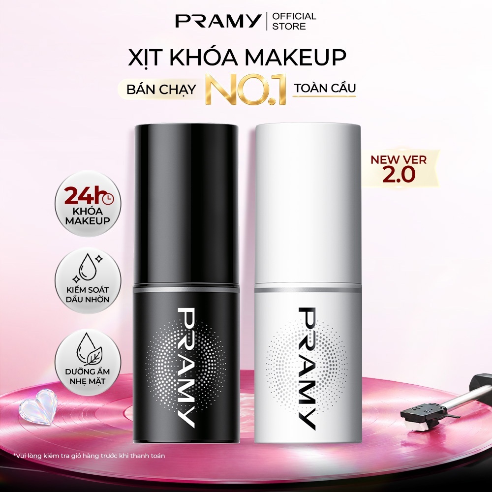 [CHÍNH HÃNG] PRAMY Xịt Khoá Nền Giữ Lớp Makeup Lâu Trôi Dưỡng Ẩm Setting Spray 30ml