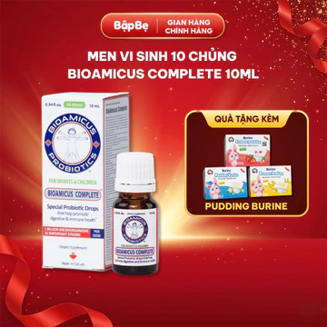 BioAmicus Complete Men Vi Sinh 10 Chủng 10ml – Hỗ Trợ Cân Bằng Hệ Vi Sinh Đường Ruột, Tăng Cường Đề Kháng Cho Bé