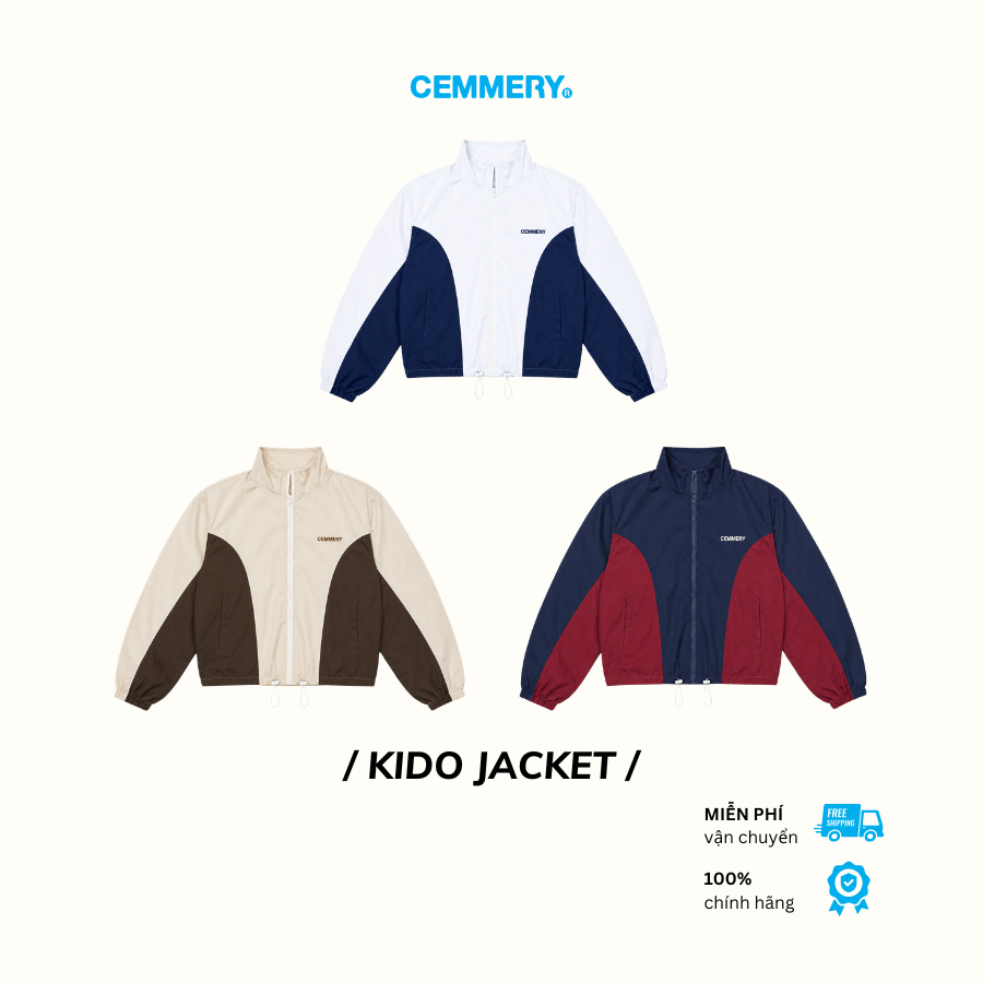 Áo Khoác Dù CEMMERY Local Brand Chính Hãng Kido Jacket Vải Dù Form Boxy Logo In 3 Màu