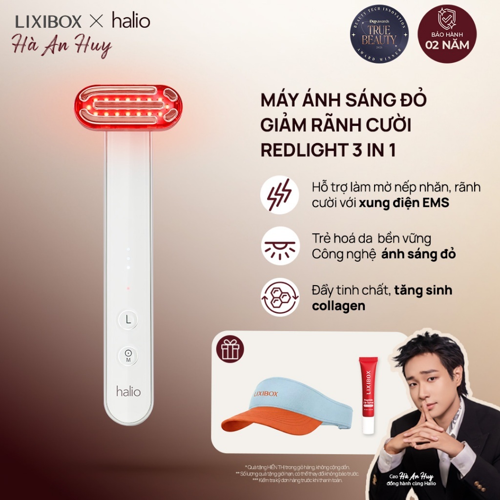 Máy Ánh Sáng Đỏ Giúp Trẻ Hoá Da Halio Red Light Therapy Device 3 in 1