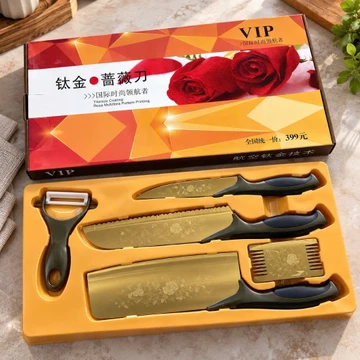 Bộ dao 5 món nhà bếp ,Dao thái ,Dao cắt ,dao gọt ,kèm dao bào ,Bộ dụng cụ nhà bếp tiện lợi