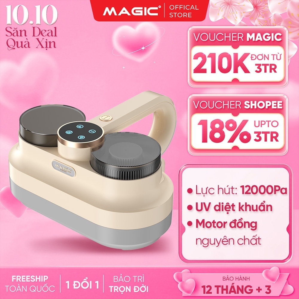 Máy Hút Bụi Cầm Tay Magic A-079, Công Suất 400W, Hút Êm 75dB, Nhỏ Gọn Dễ Dùng, BH 12 Tháng