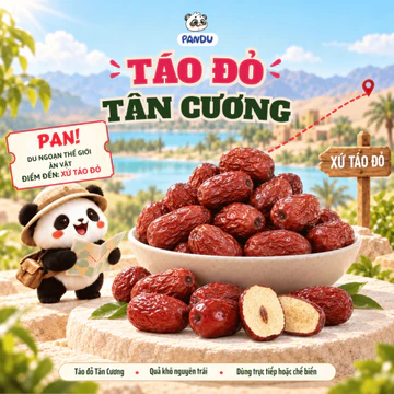 [5-10KG] Táo Đỏ Khô Tân Cương Size Trung, Táo Đỏ Hữu Cơ Organic, Pha Trà Táo Đỏ Kỷ Tử, Nấu Cháo, Nấu Chè, Ăn Trực Tiếp