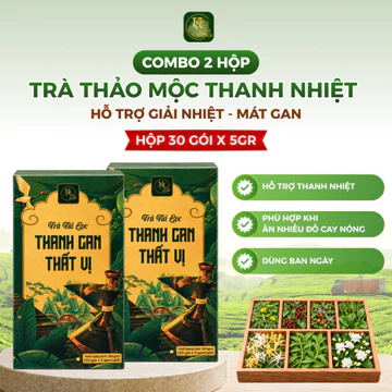 Combo 2 Hộp Trà Thảo Mộc Giải Nhiệt, Trà Túi Lọc 7 Vị Thảo Mộc Uyên Nhiên, Vị Thanh Mát, Dịu Nhẹ 30 gói x 5gr