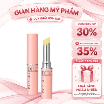 Son Dưỡng Môi DHC Lip Cream - Không Màu, Dưỡng Ẩm, Giúp Môi Mềm Mịn, Hạn Chế Khô Nứt 1.5g [S005]