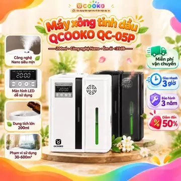 (Hỏa Tốc _ Tặng Tinh Dầu)Máy xông tinh dầu Qc_05P máy khuyếch tán tinh dầu công suất lớn phun sương diện tích lớn 600m3