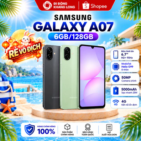 Điện thoại Samsung Galaxy A07 LTE 4GB/64GB | 6GB|128GB - Hàng Chính Hãng