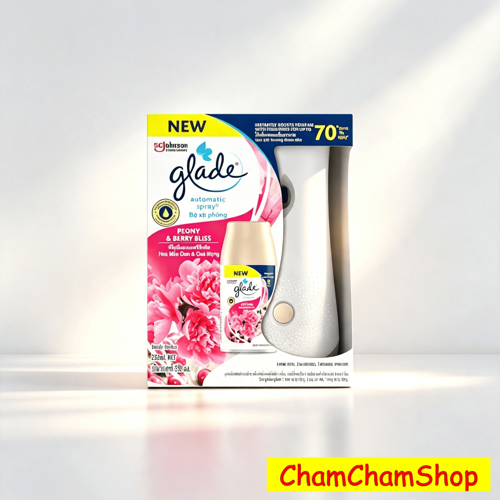 Máy Xịt Thơm Phòng Tự Động Thái Lan Glade Hương Hoa Mẫu Đơn (PEONY)