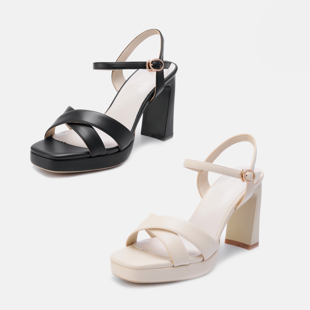 Giày Cao Gót Nữ Da Lộn ELLY Da Microfiber Cao Cấp Sandal Thời Trang Êm Chân Đi Làm Công Sở – EGM330