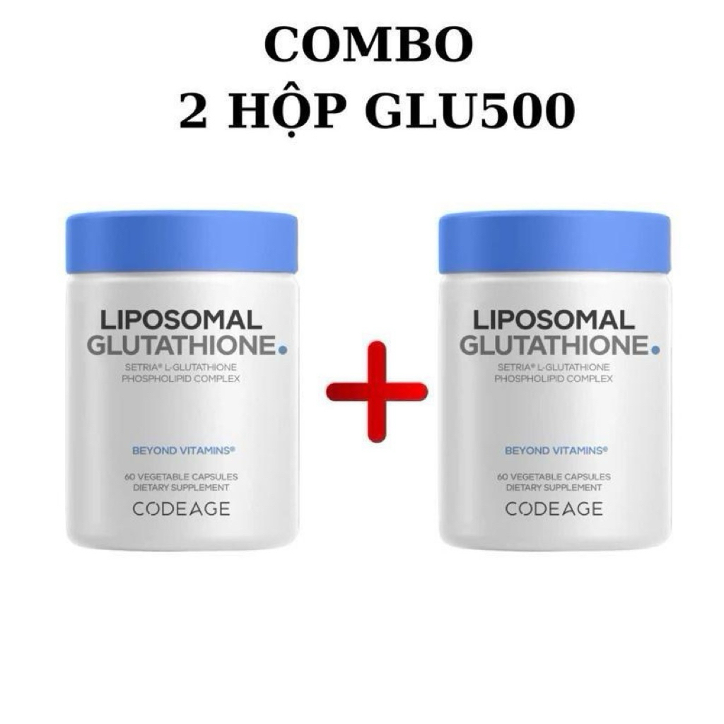 webber naturals glutathione GLU500 - CODEAGE ) Viên Uống Liposomal 500mg Codeage 60 viên (và Omega 3 Natural) Sun Damage Repair