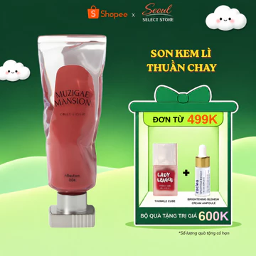 (DATE 2027/03/26) Son kem lì thuần chay Muzigae Mansion Objet Liquid, son môi Hàn Quốc