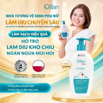 Nhũ Tương Vệ Sinh Cho Nữ Chuyên Biệt OILLAN HELP 300ml - Dung Dịch Vệ Sinh Phụ Nữ Cơ Địa Nhạy Cảm