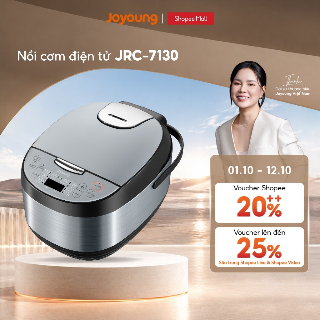 Nồi cơm điện tử Joyoung JRC-7130 | Dung tích 1.8L | Công suất 850W