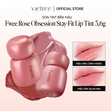 Son tint căng mọng Fwee Rose Obsession Stay-fit Lip Tint, son Hàn Quốc bền màu, không lem (3.6g)