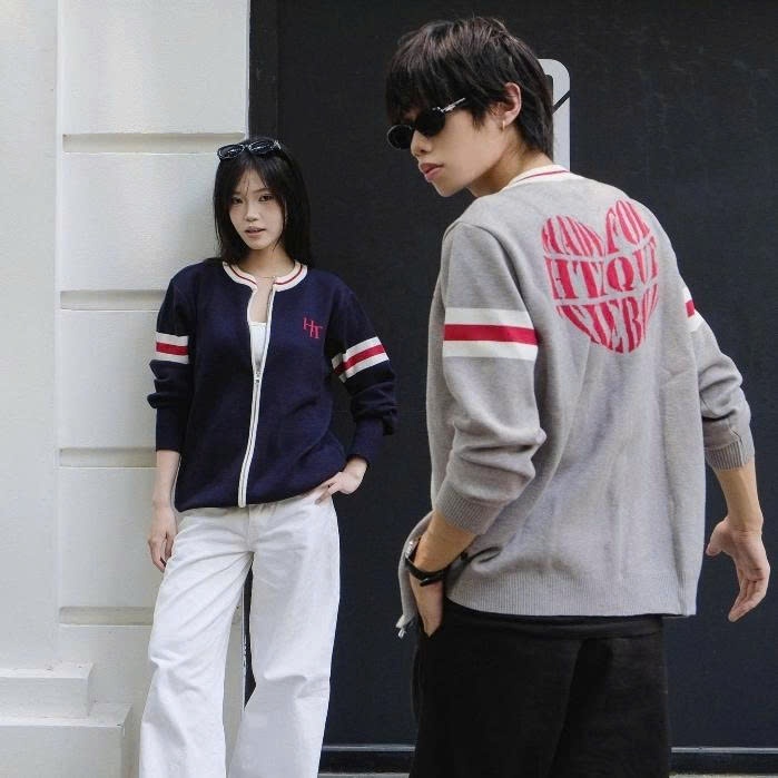 [SVIP] HTIQUE - UNTOLD Ra Mắt Áo Khoác cardigan Len Dệt Kim Nam Nữ Dài Tay Khóa Kéo Phối Sọc, Áo Khoác Len LD03 | BigBuy360 - bigbuy360.vn
