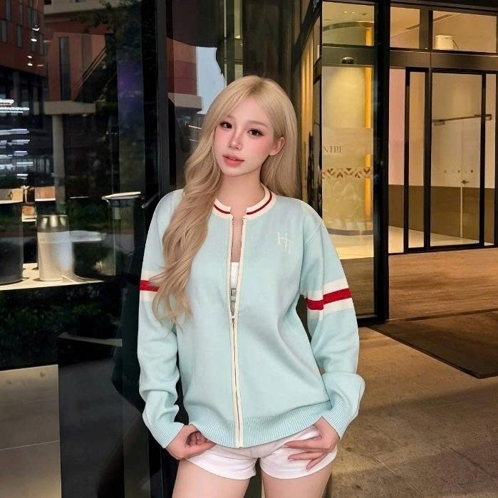 [SVIP] HTIQUE - UNTOLD Ra Mắt Áo Khoác cardigan Len Dệt Kim Nam Nữ Dài Tay Khóa Kéo Phối Sọc, Áo Khoác Len LD03 | BigBuy360 - bigbuy360.vn