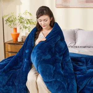 Chăn nhung tuyết cao cấp Amando Warm Flannel 200x220cm, chăn mùa đông ấm áp mềm mịn, chăn mền đại hàn cao cấp nhập khẩu