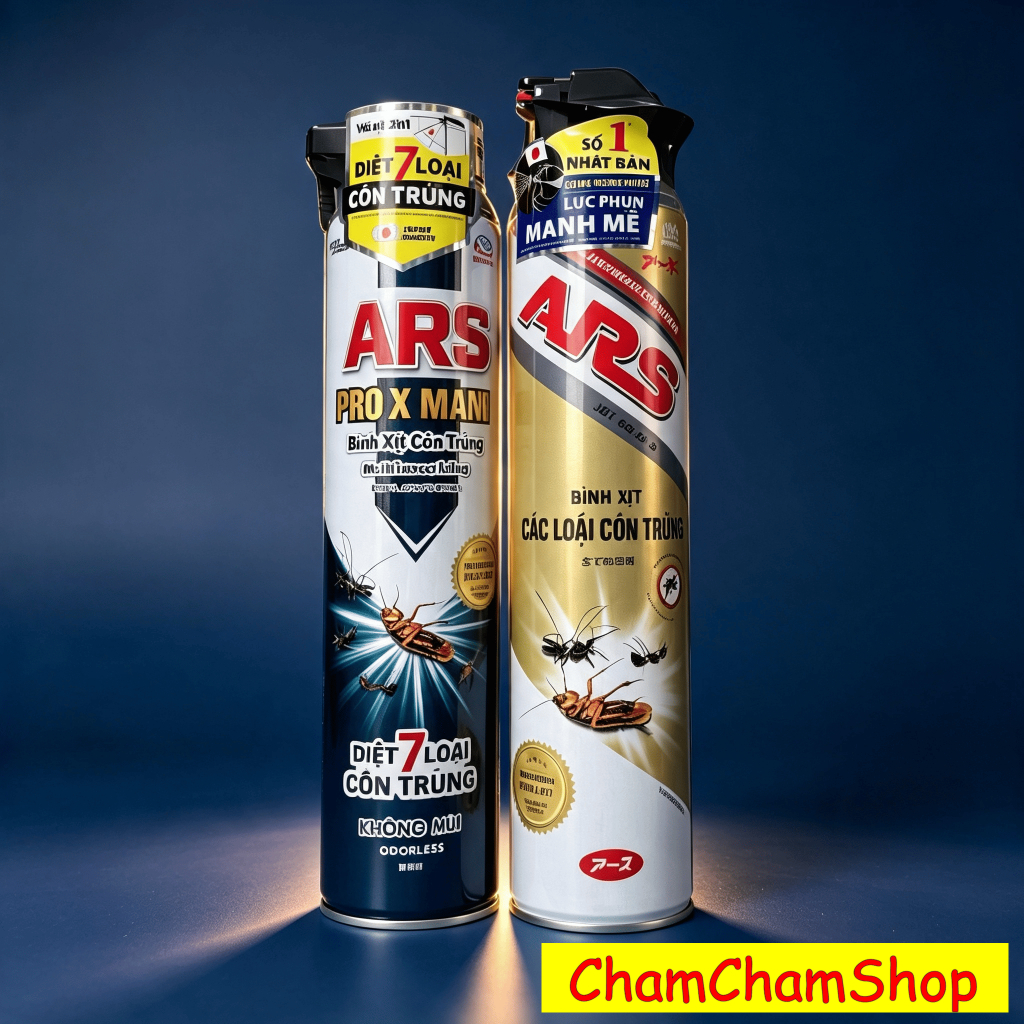 Bình Xịt Côn Trùng ARS 500ml/600ml – Không Mùi – Công Nghệ Nhật Bản – Sản Xuất Tại Việt Nam