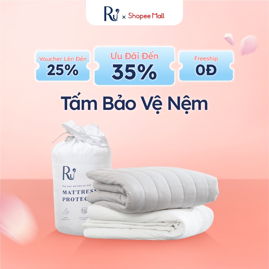 Tấm Bảo Vệ Nệm Ru9 | Mattress Protector | Chống Thấm Tuyệt Đối | Thông Thoáng - Mềm Mại | Đủ Kích Thước
