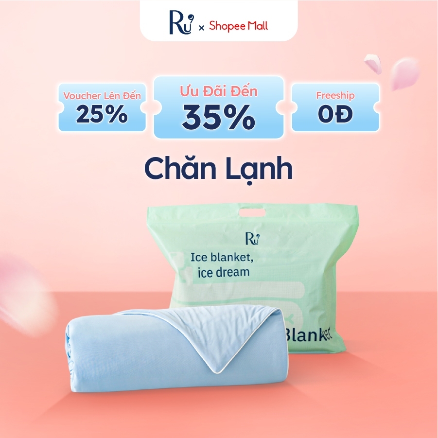 Chăn Lạnh Ru9 Ice Blanket Mát Lạnh Tức Thì | Điều hòa nhiệt độ | Trơn Mịn | Nhiều Màu Sắc | 2m x 2m