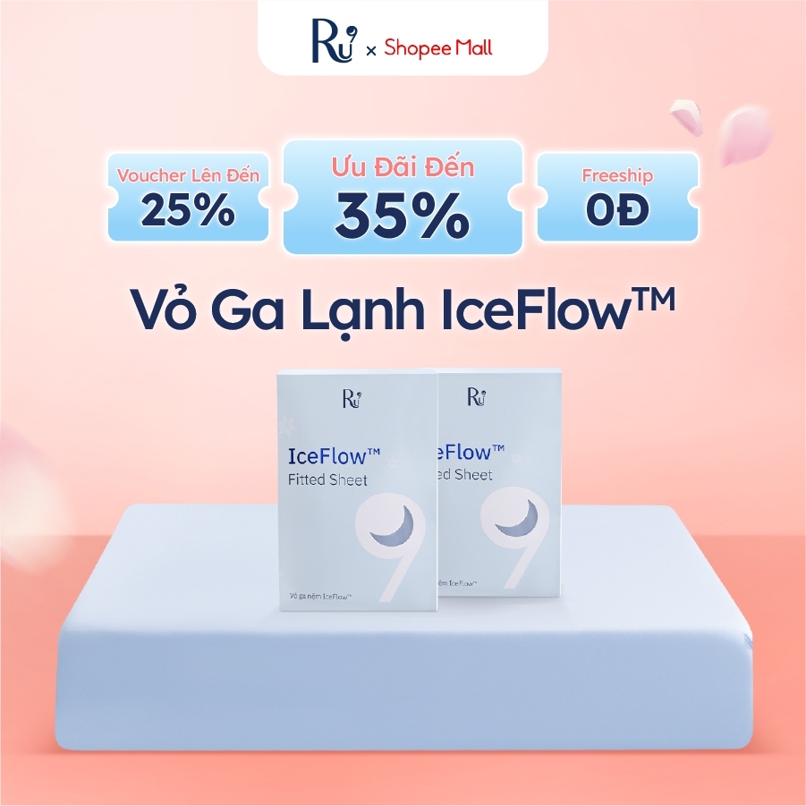 [MỚI RA MẮT] Vỏ Ga Lạnh IceFlow™ Ru9 | Công Nghệ Làm Mát Tức Thì | Mềm Mịn - Thoáng Khí | 4 Màu Sắc | Nhiều Kích Thước