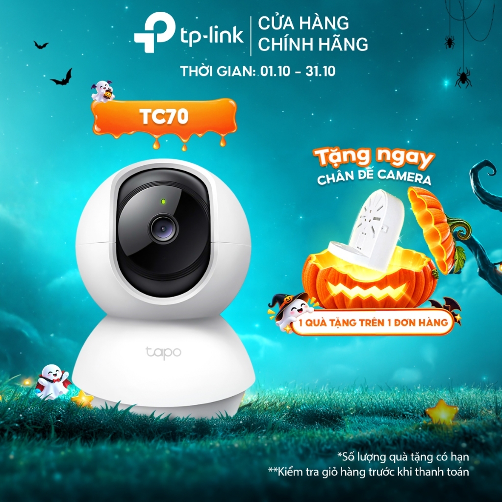 Camera Wifi Trong Nhà TP-Link Tapo TC70/C200/TC71/C211/C220/C212/C222/C230 2MP/3MP/5MP/2K QHD Quay 360 độ
