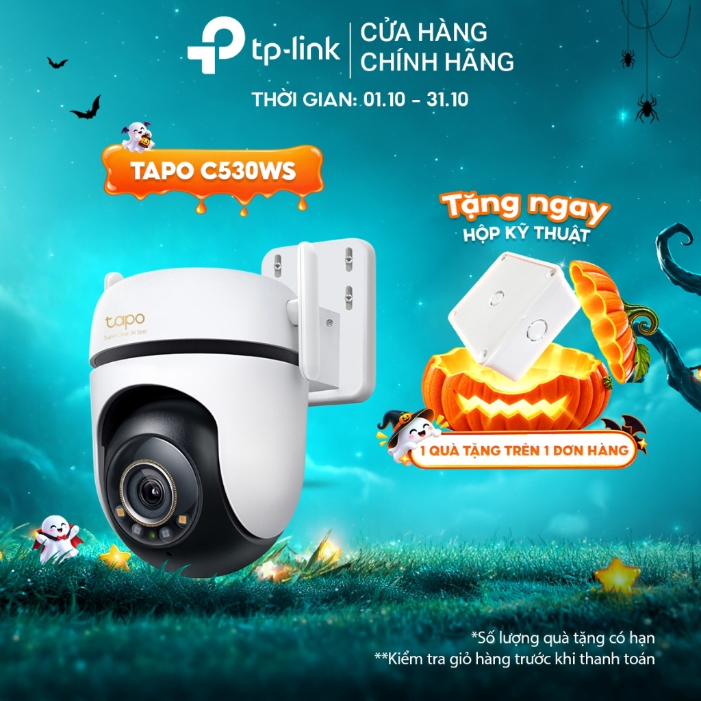 Camera Giám Sát Ngoài Trời TP-Link Tapo C530WS – 3K 5MP, Quay Quét 360, Nhận Diện AI Thông Minh