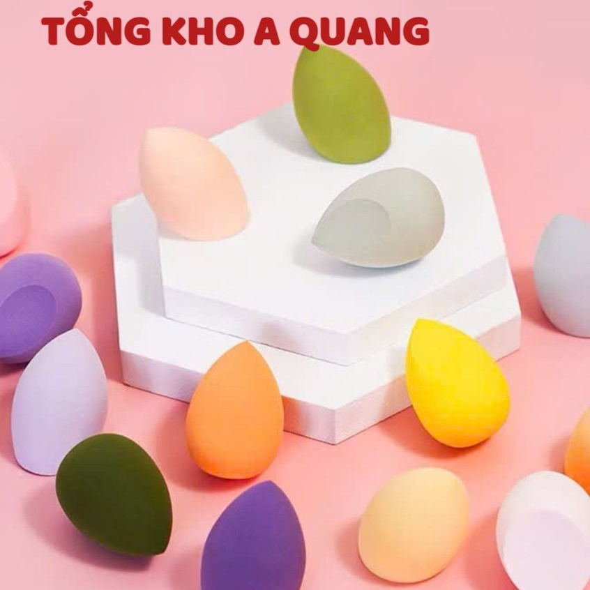 (COMBO 2) Hộp gồm 4 mút tán kem nền mềm mại hình giọt nước siêu tiện dụng, BÔNG MÚT TRANG ĐIỂM - MÃ: BONG726