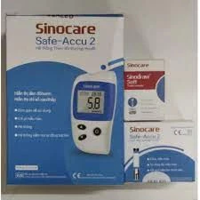[hỏa tốc] Máy đo đường huyết Safe-Accu 2 tặng kèm 50 que 50 kim, 100 cồn