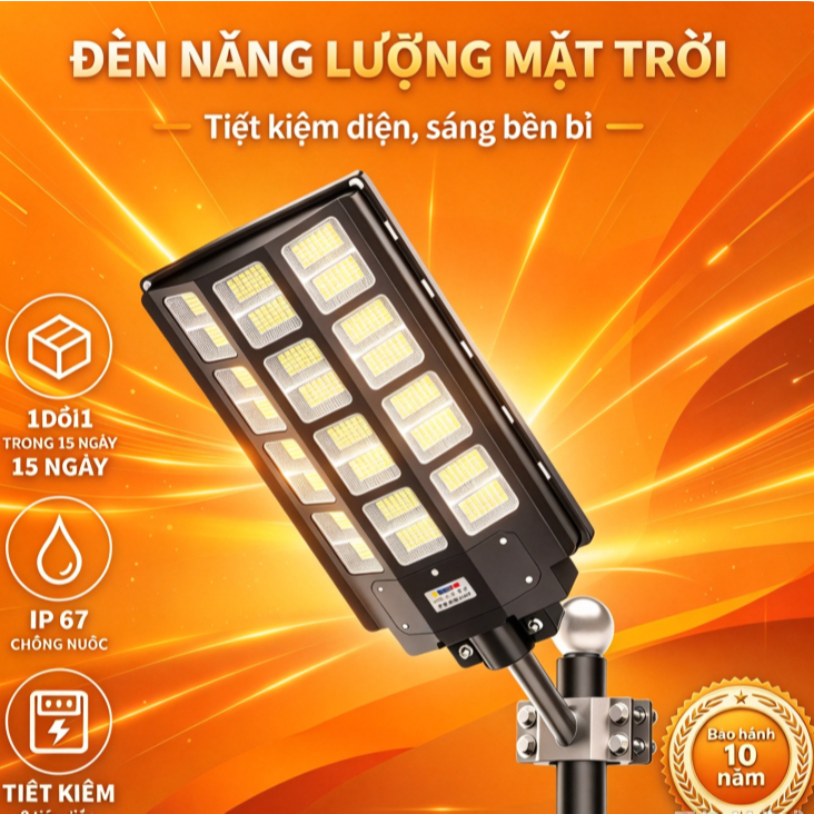 🛒Đèn năng lượng mặt trời 5000w chính hãng💡đèn led sân vườn ngoài trời, siêu sáng không thấm nước