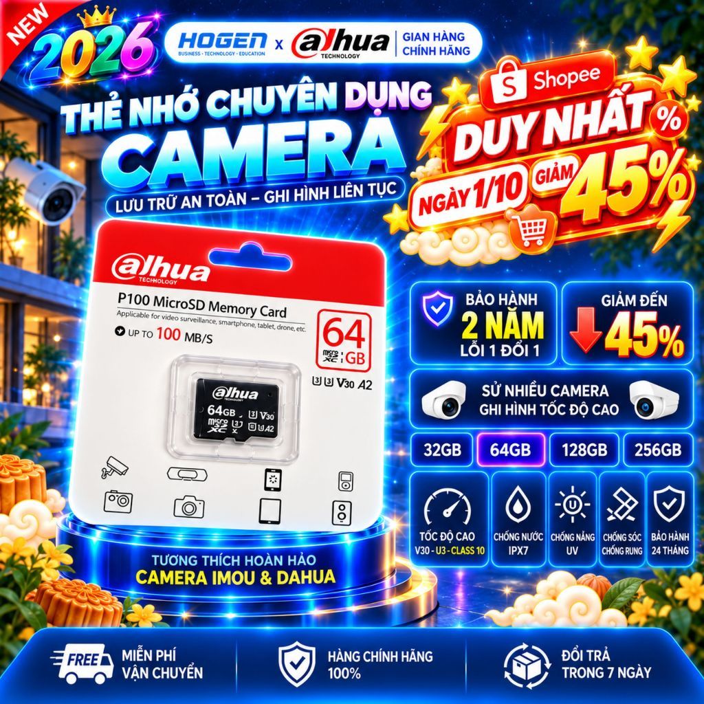 Thẻ Nhớ Chuyên Dụng Cho Camera Giám Sát IMOU, DAHUA, KABEVISION, BWIN 32GB-256GB Tốc Độ Cao -BH 48TH