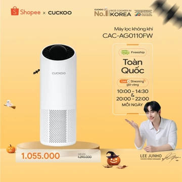 Máy lọc không khí Cuckoo CAC-AG0110FW/WHCKV Khuếch tán tinh dầu dùng trong xe ô tô - Hàng chính hãng