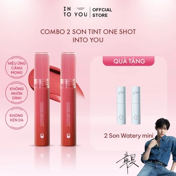 [LIVE] COMBO 2 Son Tint One Shot INTO YOU Lên Màu Đậm Nét, Nhẹ Tênh Bám Môi 2.2g