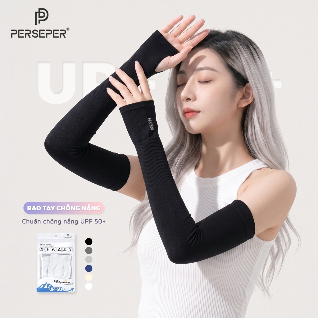 Găng tay đi phượt chất liệu cotton lạnh co giãn 4 chiều, tất tay chống nắng siêu tốt - Ekiu Shop