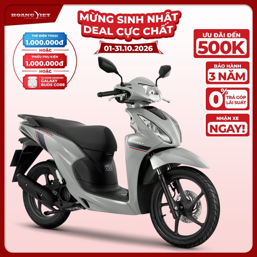Xe Máy Honda Vision 2026 - Phiên Bản Thể Thao