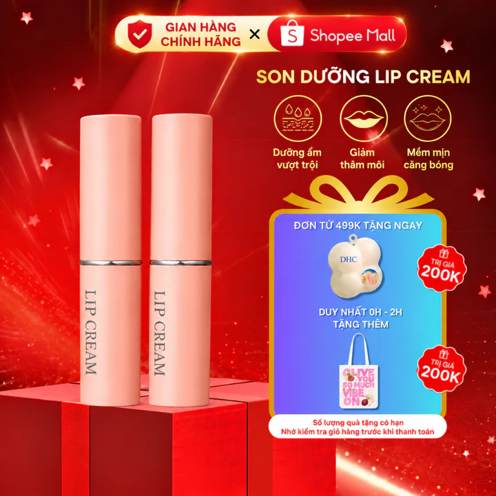 Combo 2 Son dưỡng môi DHC Lip Cream