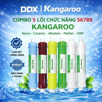 Bộ lọc nước Kangaroo Combo 5 lõi chức năng 56789 tăng độ PH trong nước 💥 CHÍNH HÃNG 💥 tặng cút nối nhanh và dây nối