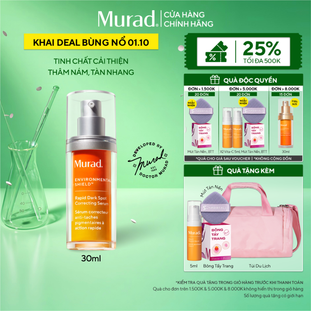 Tinh chất hỗ trợ làm mờ vết nám Murad Rapid Dark Spot Correcting Serum 30ml
