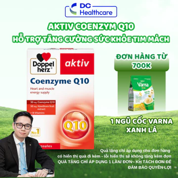 Coenzyme Q10 (Doppelherz) - Viên Uống Bổ Sung Coenzyme Q10 Và Vitamin Hỗ Trợ Sức Khỏe Tim Mach